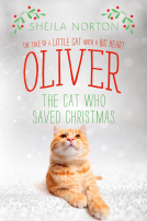book cover for Oliver the Cat Who Saved Christmas