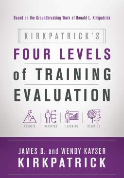 book cover for Kirkpatrick's Four Levels of Training Evaluation