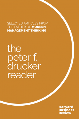 book cover for The Peter F. Drucker Reader
