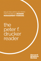 book cover for The Peter F. Drucker Reader