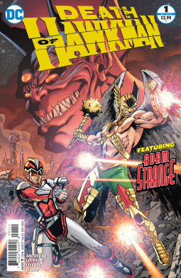 book cover for DEATH OF HAWKMAN #1