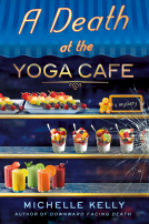 book cover for A Death at the Yoga Café