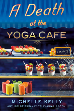 book cover for A Death at the Yoga Café
