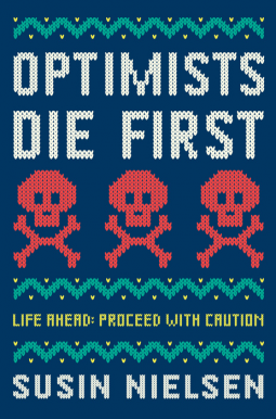 book cover for Optimists Die First