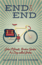 book cover for End to End: John O'Groats, Broken Spokes and a Dog called Gretna